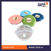 AK-3520 RECIPIENTE CON TAPA CON 1 PZ O CAJA CON 72 PZS