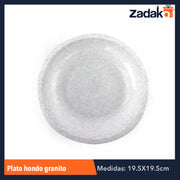 PLATO HONDO GRANITO, CON 1 PZ O CAJA CON 200 PZS